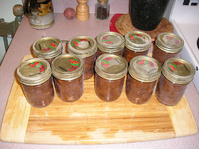 The Finished Jars of Chutney The Finished Jars of Chutney