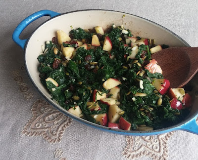 Catalan Spinach with Apples, Raisins, and Nuts Catalan Spinach with Apples, Raisins, and Nuts