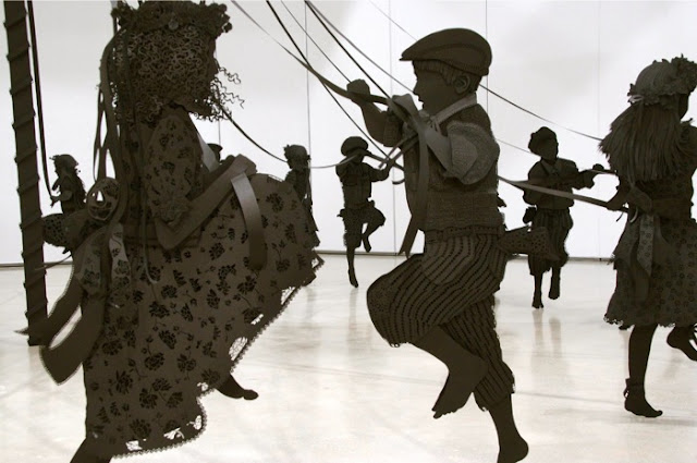 Life Size Paper Cut Maypole - Stunning Life Size Paper Cut Maypole - Stunning