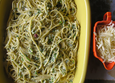Spaghetti with Eggy Herb Sauce Spaghetti with Eggy Herb Sauce