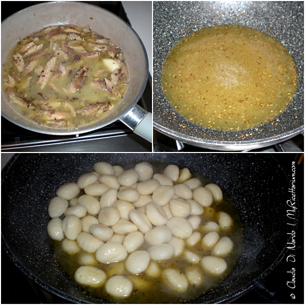 Gnocchi con sgombro e semi di finocchietto selvatico Gnocchi con sgombro e semi di finocchietto selvatico