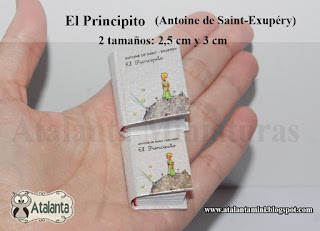 Antoine de Saint-Exupéry Le Petit Prince El Principito libro miniatura - minibook Petit Prince