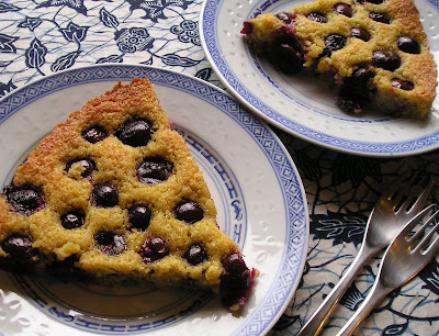 Almond Orange Tart with Sweet Cherries