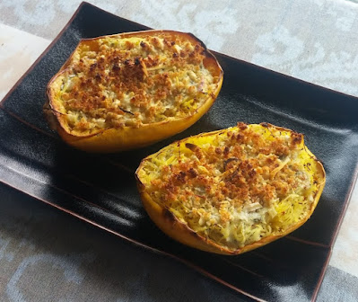 Cheesy Spaghetti Squash Cheesy Spaghetti Squash