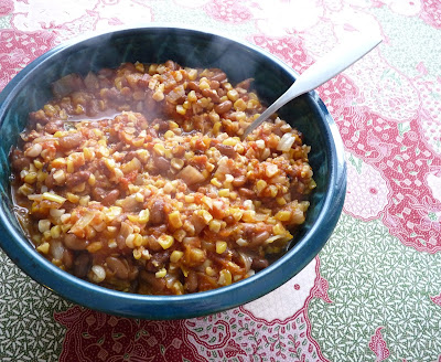 Bean, Squash, & Corn Stew; A Kind of Succotash
