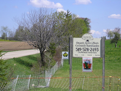 Meeting Place Organic Farm Sign Meeting Place Organic Farm Sign
