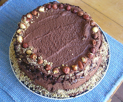 The decorated hazelnut torte The decorated hazelnut torte