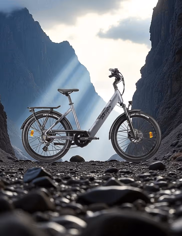 Dettaglio telaio e-bike Atala premium