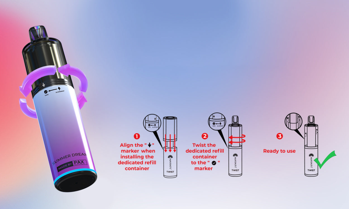 Hayati Twist 5000+ Disposable Pod Kit