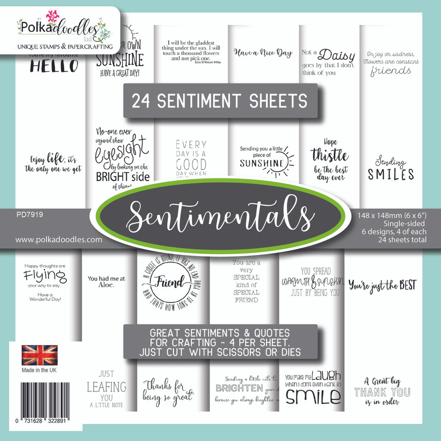 Sentimentals 6 x 6" paper pack