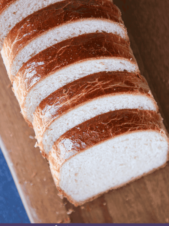 Brioche Bread Purple Border.