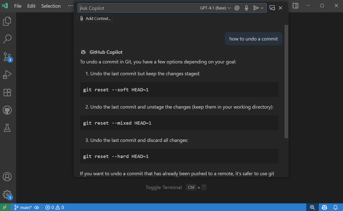Screenshot of Quick Chat