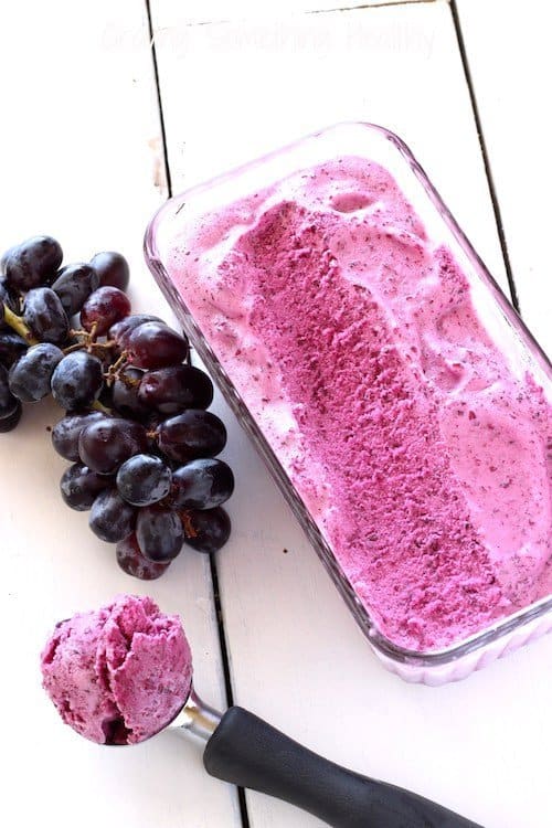 Grape Sorbet @CravingSomethingHealthy