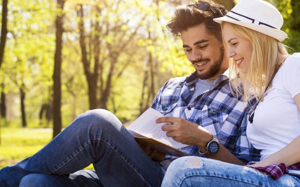 reading romance book