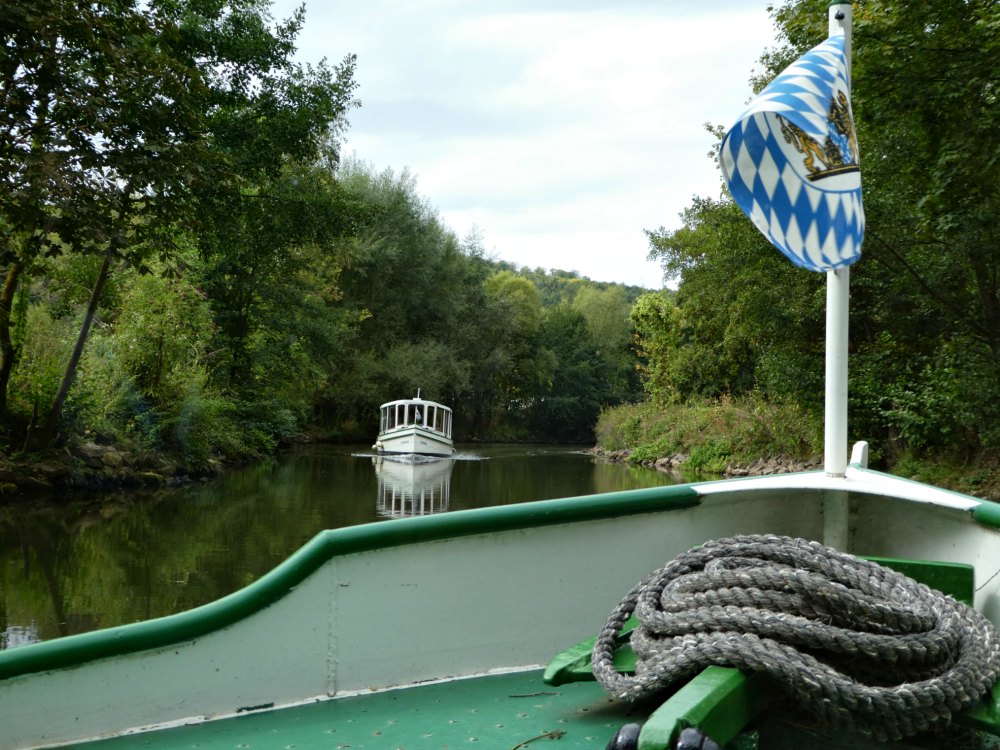 Mit dem Dampferle über die Saale