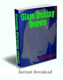 Ebook cover: Glass Etching Secrets
