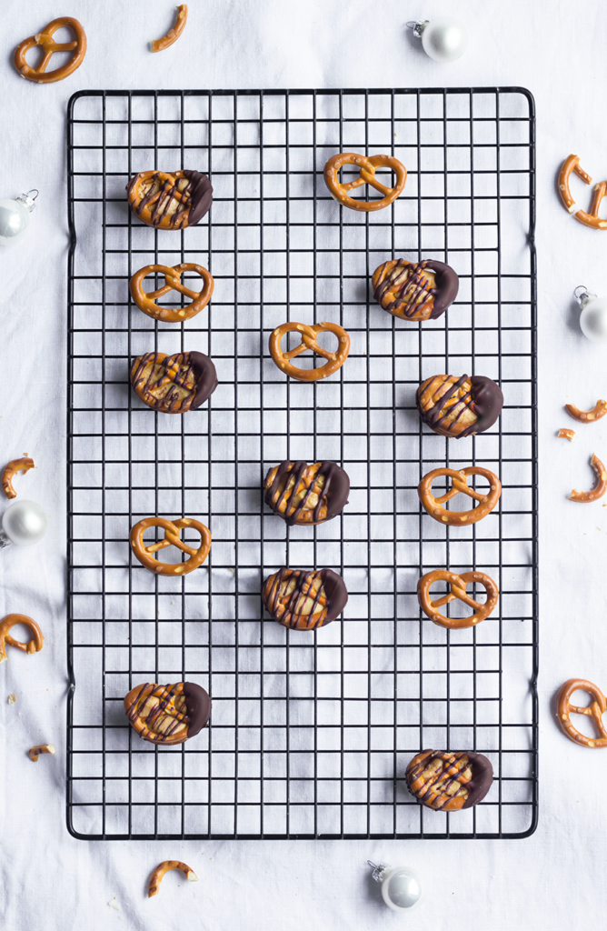 Vegane Brezel-Schokoladenhappen