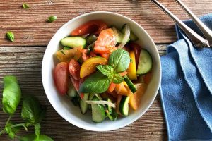Simple Summer Tomato Cucumber Salad