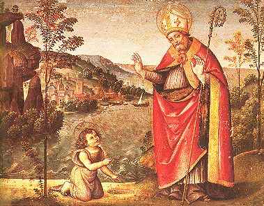 st augustine and child