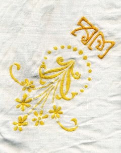 Recordança Labors de dona amb les inicials A. M.