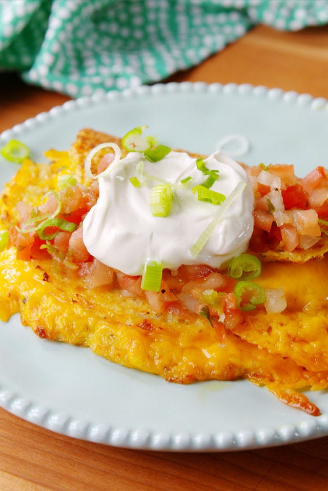 Cauliflower Quesadilla vertical Cauliflower Quesadilla