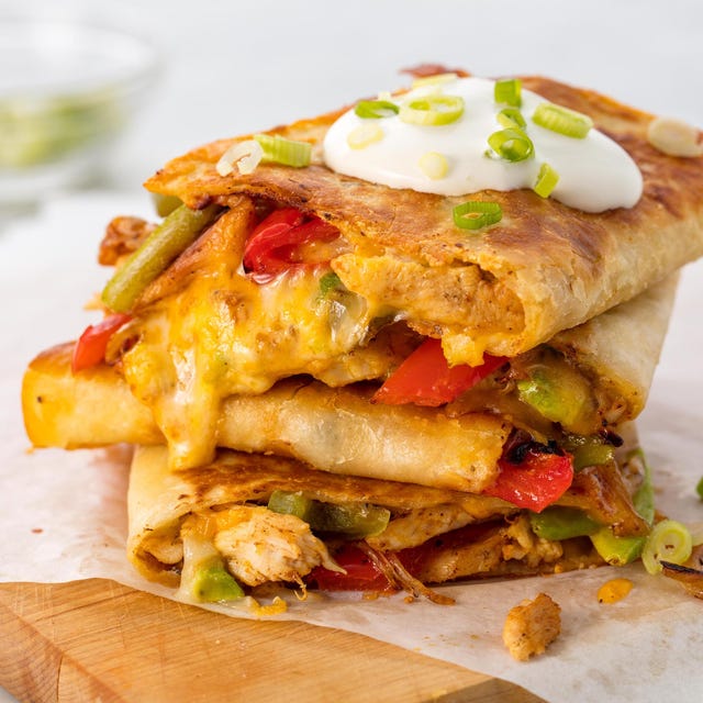 Chicken Quesadilla horizontal chicken quesadilla