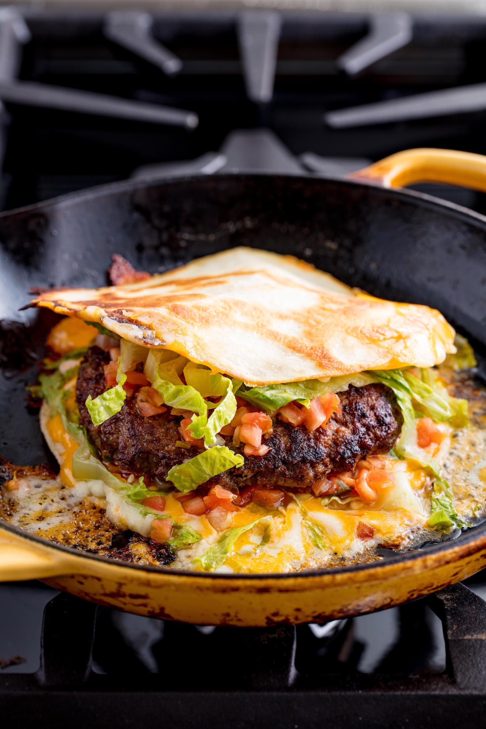 Quesadilla Burger Vertical quesadilla burger vertical