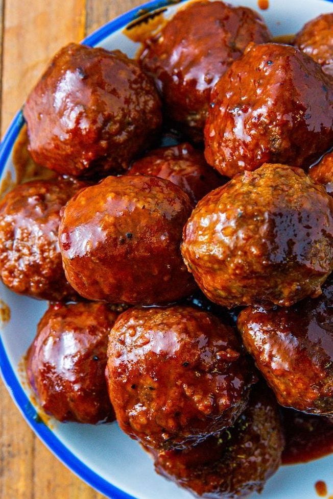 Slow-Cooker Grape Jelly Meatballs slow cooker grape jelly meatballs
