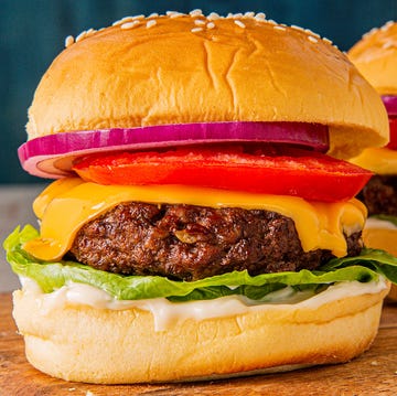 Air Fryer Cheeseburgers cheeseburgers made in the air fryer