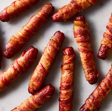 Bacon-Wrapped Hot Dogs hot dogs wrapped in bacon