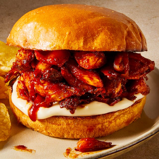 BBQ Pulled Mushrooms bbq tossed mushrooms