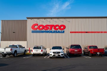 Costco facade with Mercedes