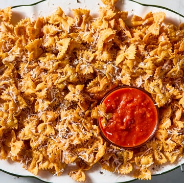 Cacio E Pepe High-Protein Pasta Chips cacio e pepe highprotein pasta chips