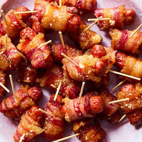 Candied Bacon Smokies little smokies wrapped in candied bacon