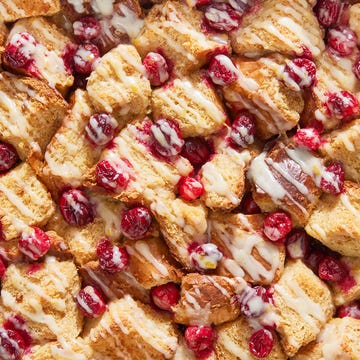 Cranberry Bread Pudding cranberry bread pudding with a sweet glaze