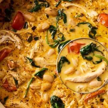 Creamy Tuscan Chicken Chili creamy chicken chili with spinach and tomatoes