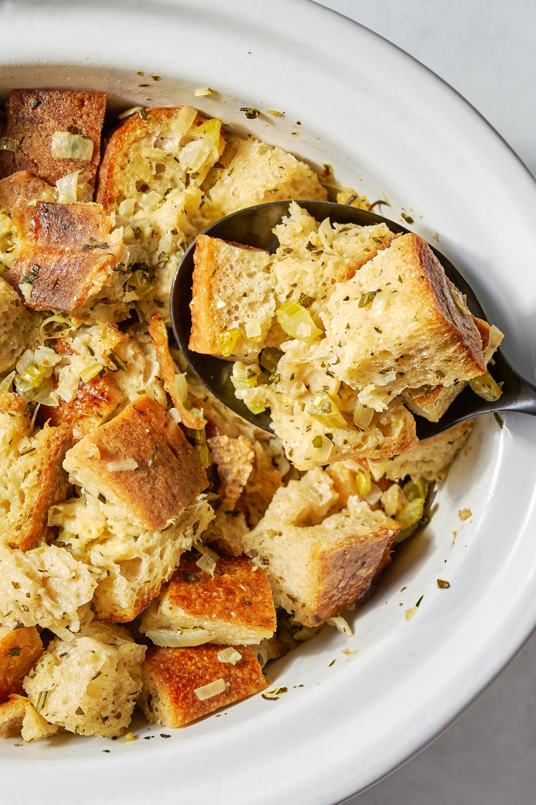 Crockpot Stuffing stuffing in a crockpot