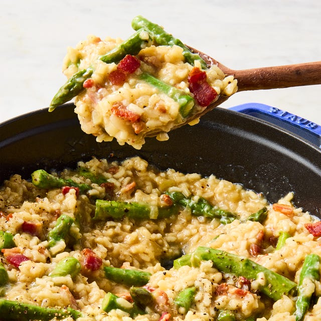 Creamy Asparagus Bacon Risotto