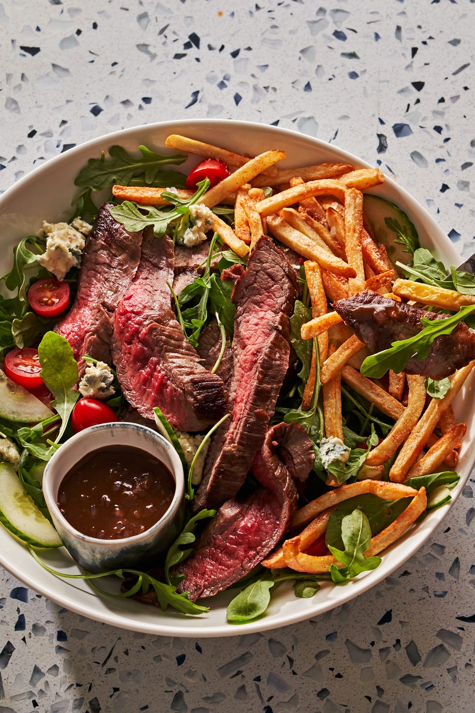 steak frites salad