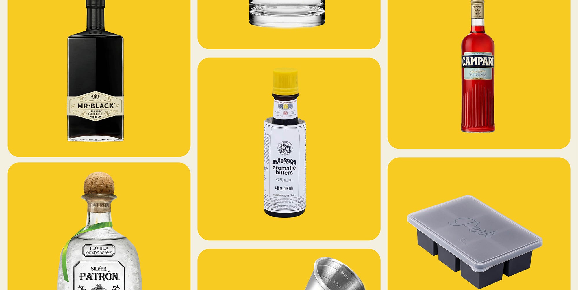 assorted cocktailmaking ingredients and tools assorted cocktailmaking ingredients and tools