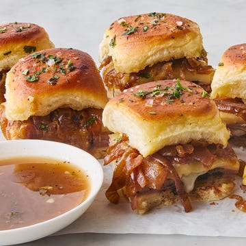 French Dip Sliders french dip sliders on rolls with au jus