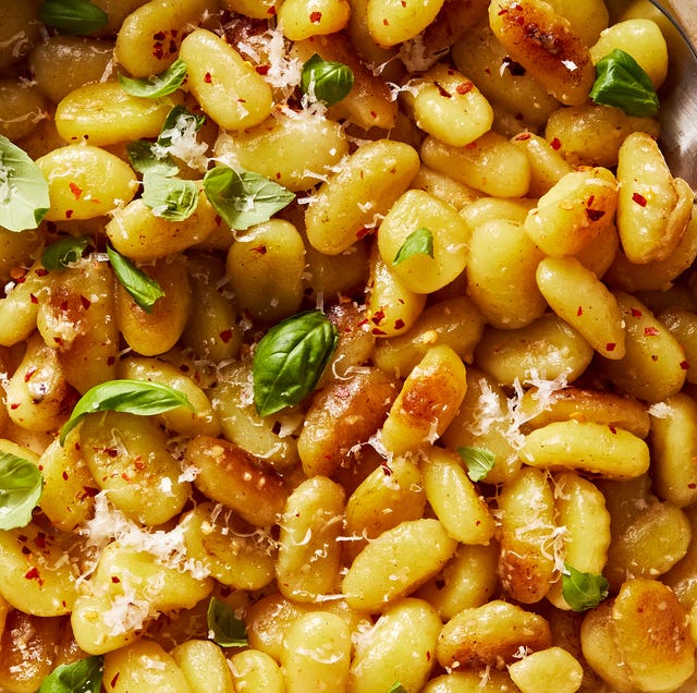 Garlic Parm Gnocchi garlic parm gnocchi with red pepper flakes and basil