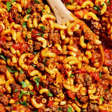 Goulash elbow macaroni in a tomato sauce
