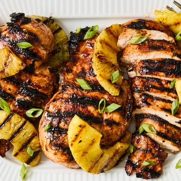 Grilled Pineapple Chicken grilled pineapple and chicken