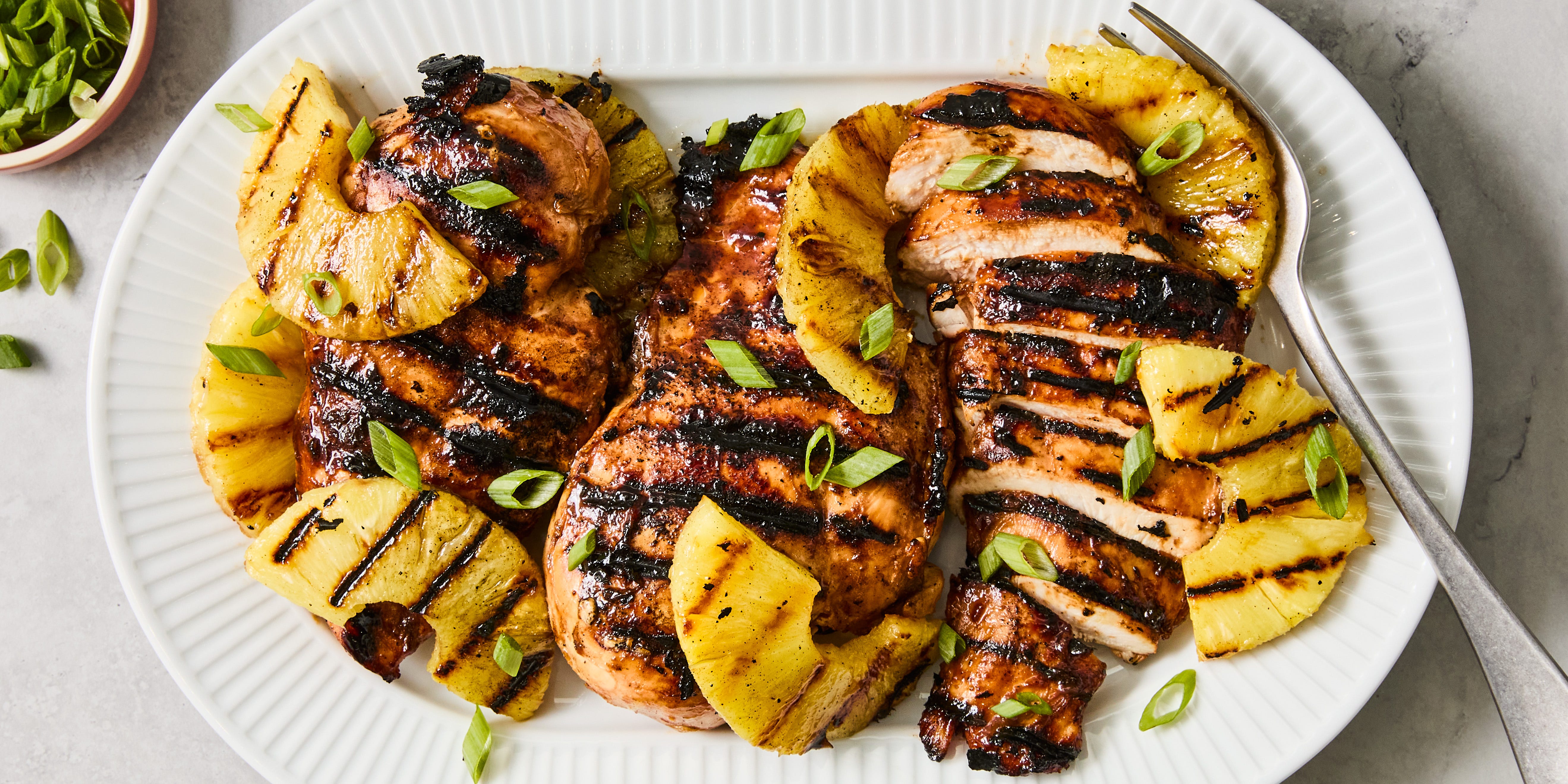 grilled pineapple and chicken