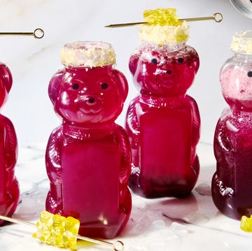 Gummy Bear Cocktail gummy bear cocktail with lemon blueberry