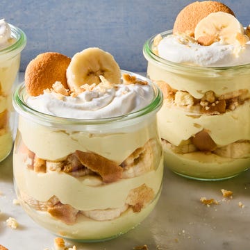 High-Protein Banana Pudding high protein banana pudding in individual containers