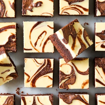 High-Protein Cottage Cheese Cheesecake Brownies brownies with a cottage cheese cheesecake swirl