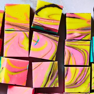 Nightmare Before Christmas Fudge rainbow swirled fudge