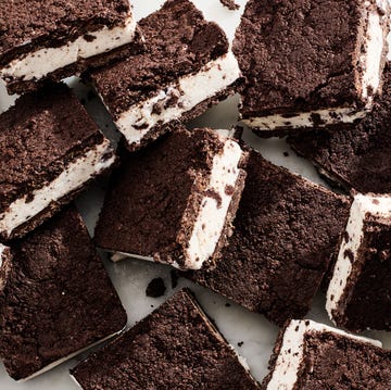 Oreo Ice Cream Bars oreo ice cream between crushed oreo cookies